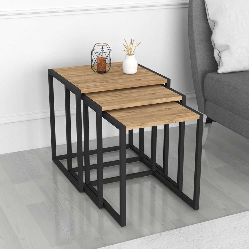 Table d’appoint Sunnfjord lot de 3 en différentes couleurs [en.casa] - premiumXL