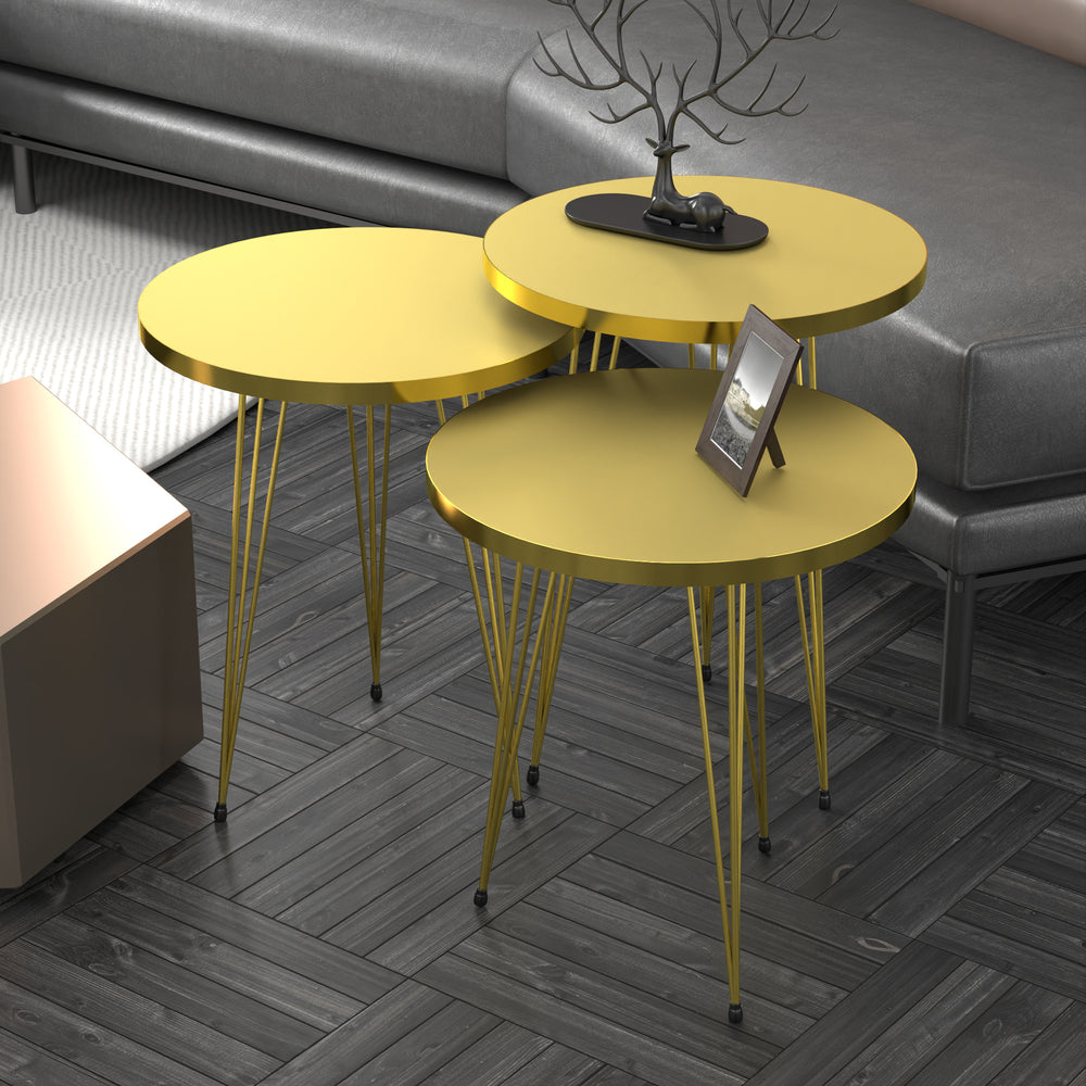 Table d’appoint Skibby en lot de 3 dans différentes couleurs [en.casa] - premiumXL
