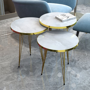 Table d’appoint Skibby en lot de 3 dans différentes couleurs [en.casa] - premiumXL