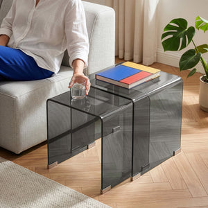Ensemble de 2 tables gigognes Kariengem [en.casa]