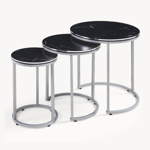 Table gigogne Bornholm en lot de 3 pièces en différentes couleurs [en.casa]