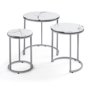 Table gigogne Bornholm en lot de 3 pièces en différentes couleurs [en.casa]