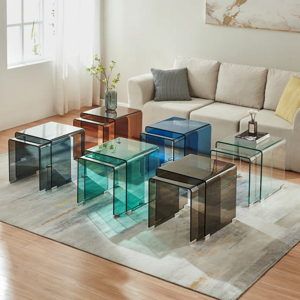 Ensemble de 2 tables gigognes Kariengem [en.casa]