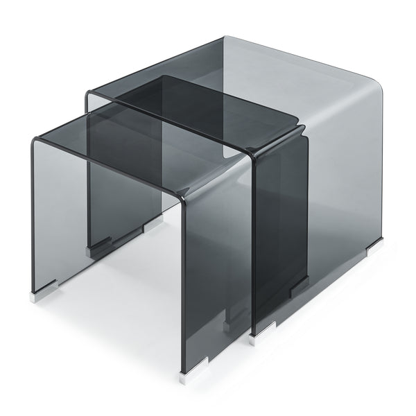 Ensemble de 2 tables gigognes Kariengem [en.casa]