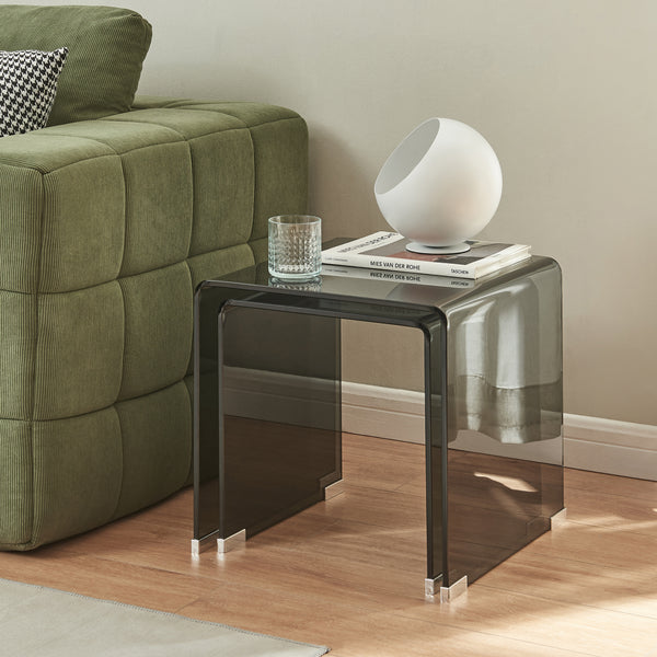 Ensemble de 2 tables gigognes Kariengem [en.casa]