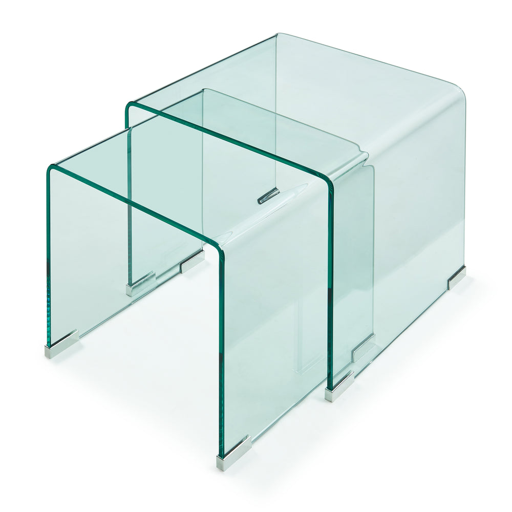 Ensemble de 2 tables gigognes Kariengem [en.casa]