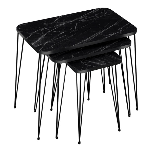 Table d'appoint Rudkøbing lot de 3 en différentes couleurs [en.casa]