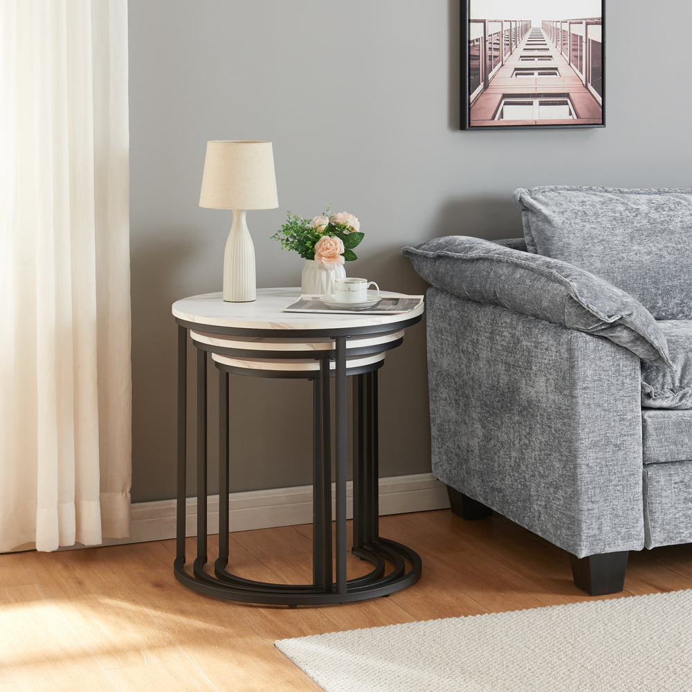 Lot de 3 tables basses gigognes Ulricehamn [en.casa]