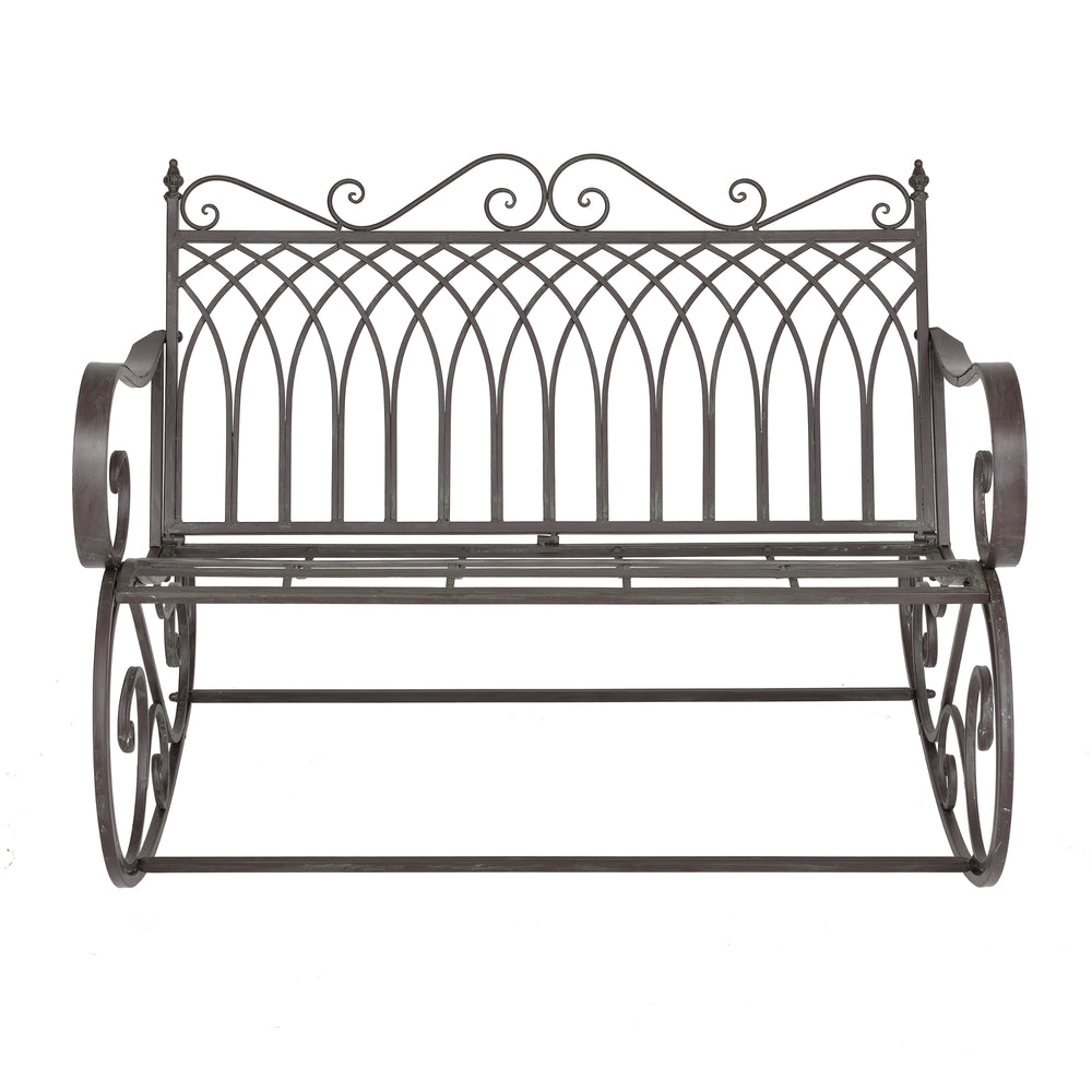 Banc à bascule Greenough 85x113x95cm style maison de campagne en différentes couleurs en.casa - premiumXL