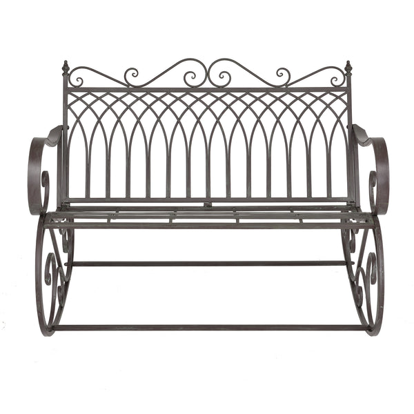 Banc à Bascule Greenough Vintage Métal 85 x 113 x 95 cm couleurs différentes [en.casa]
