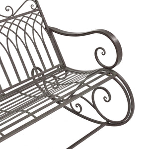 Banc à Bascule Greenough Vintage Métal 85 x 113 x 95 cm couleurs différentes [en.casa]