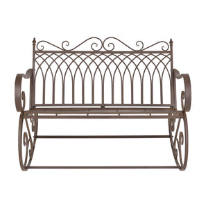 Banc à Bascule Greenough Vintage Métal 85 x 113 x 95 cm couleurs différentes [en.casa]