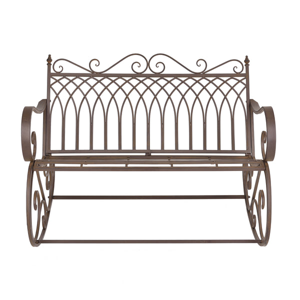 Banc à Bascule Greenough Vintage Métal 85 x 113 x 95 cm couleurs différentes [en.casa]