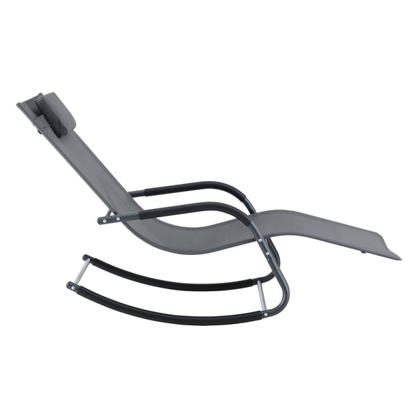 Chaise longue Caracena 147x63x89cm Chaise à bascule en différentes couleurs en.casa