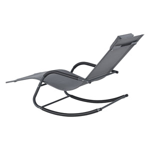 Chaise longue Caracena 147x63x89cm Chaise à bascule en différentes couleurs en.casa