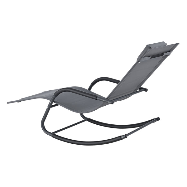 Chaise longue Caracena 147x63x89cm Chaise à bascule en différentes couleurs en.casa