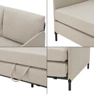 Canapé 2 places convertible Soini 78 x 125 x 67 cm [en.casa]