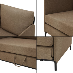 Canapé 2 places convertible Soini 78 x 125 x 67 cm [en.casa]