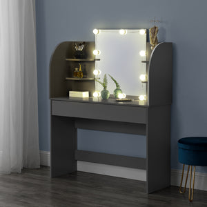 Coiffeuse - Table de maquillage Köla à 10 LED [en.casa]
