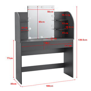 Coiffeuse - Table de maquillage Köla à 10 LED [en.casa]