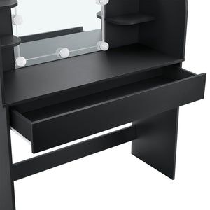 Coiffeuse - Table de maquillage Köla à 10 LED [en.casa]