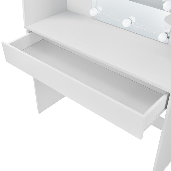 Coiffeuse Köla avec LED en différentes couleurs [en.casa]