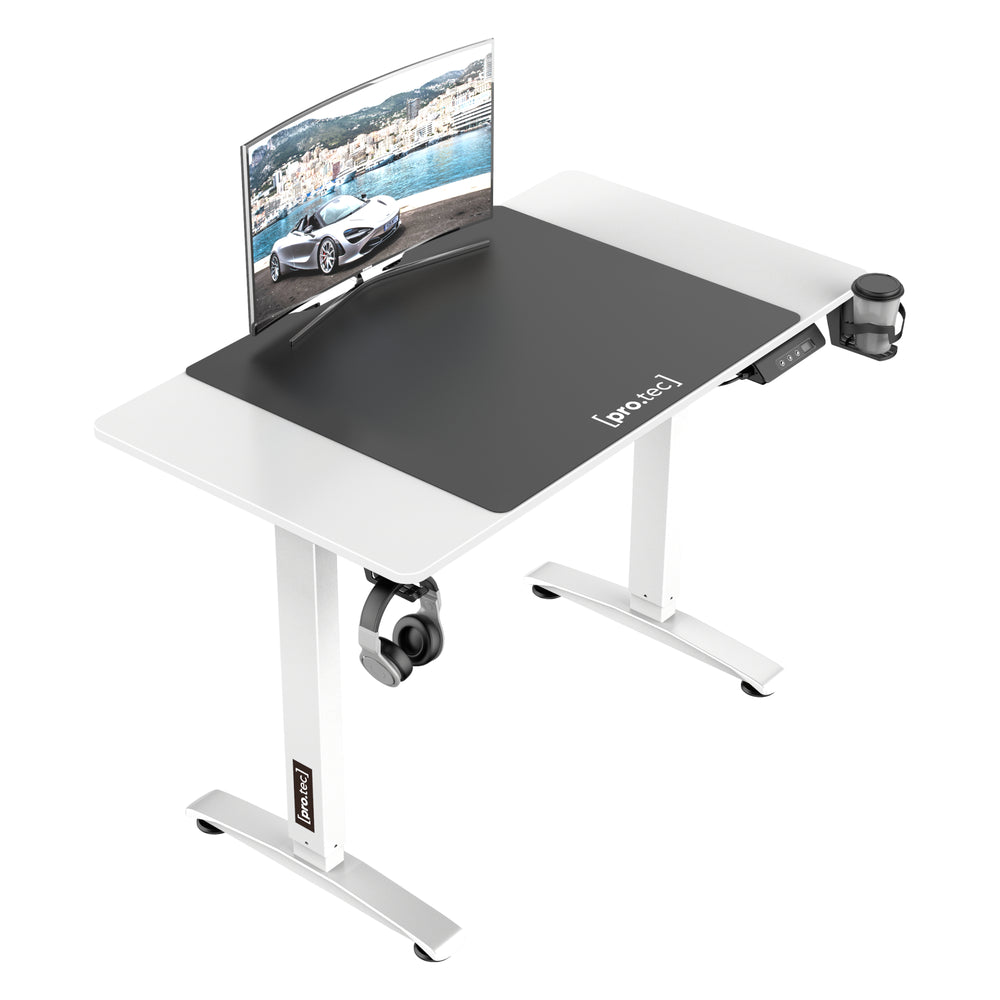 Bureau réglable en hauteur Visalia électrique 110x60cm en différentes couleurs [pro.tec]