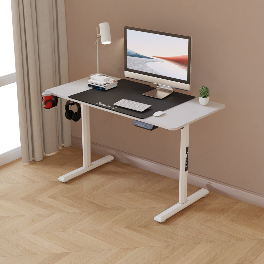 Bureau réglable en hauteur Pomona électrique 110x60cm [pro.tec]