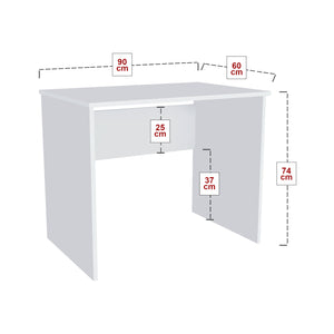 Bureau Årdal panneau de particules 90 x 60 x 74 cm [en.casa]