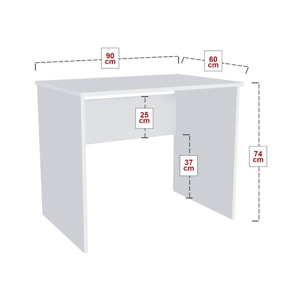 Bureau Årdal panneau de particules 90 x 60 x 74 cm [en.casa]