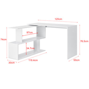 Bureau Gigogne Arendal 77 x 120 x 50 cm [en.casa]