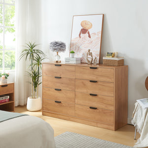 Commode Varkaus MDF effet chêne [en.casa]