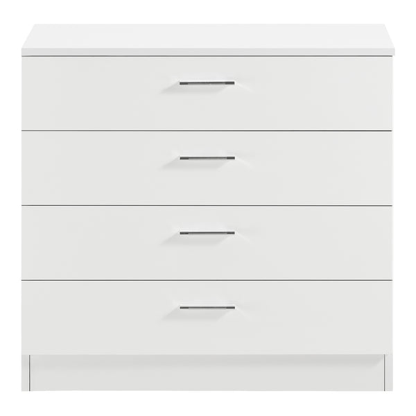 Commode à tiroirs Drammen 67x70x30 cm avec 4 tiroirs Noir/Blanc en.casa