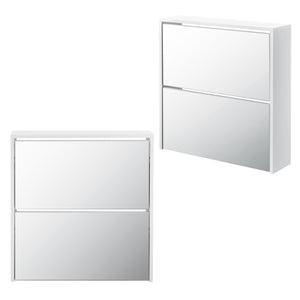 Meuble à chaussures Lund avec miroir [en.casa] 