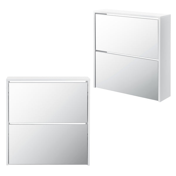 Meuble à chaussures Lund avec miroir [en.casa] 