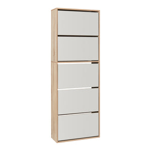 Meuble à chaussures Lund avec miroir [en.casa] 