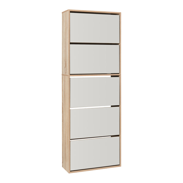 Meuble à chaussures Lund avec miroir [en.casa] 