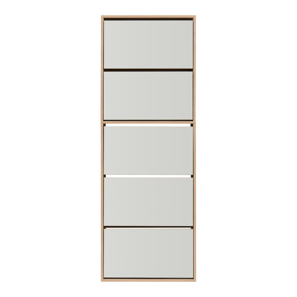 Meuble à chaussures Lund avec miroir [en.casa] 