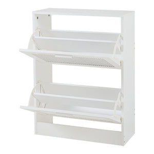 Meuble à chaussures Vesilahti blanc [en.casa]