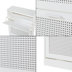 Meuble à chaussures Vesilahti blanc [en.casa]