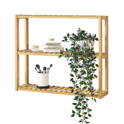 Étagère en bambou Örnsköldsvik 60x15x54cm bois naturel [en.casa] - premiumXL