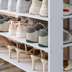 Étagère à chaussures Boppeelo 94 x 75 x 30 cm [en.casa]