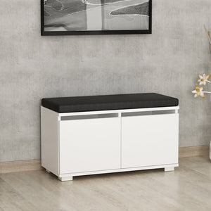 Banc à chaussures Brande avec 4 compartiments de rangement 42x80x35cm en différentes couleurs [en.casa] - premiumXL