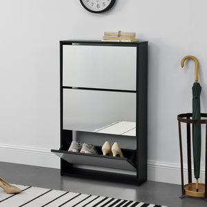 Meuble à chaussures Vogar avec portes en différentes couleurs et tailles [en.casa] - premiumXL