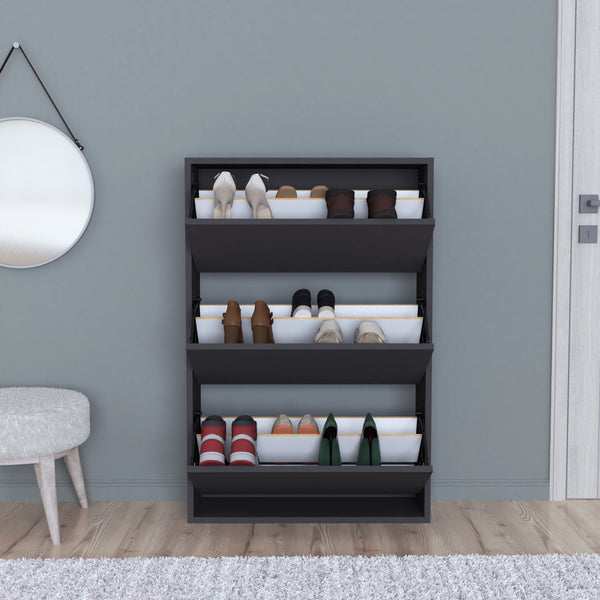 Armoire à chaussures Aurskog 110x73,5x24cm différentes couleurs [en.casa]