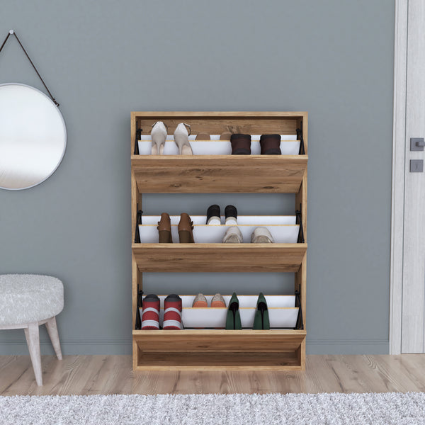 Armoire à chaussures Aurskog 110x73,5x24cm différentes couleurs [en.casa]