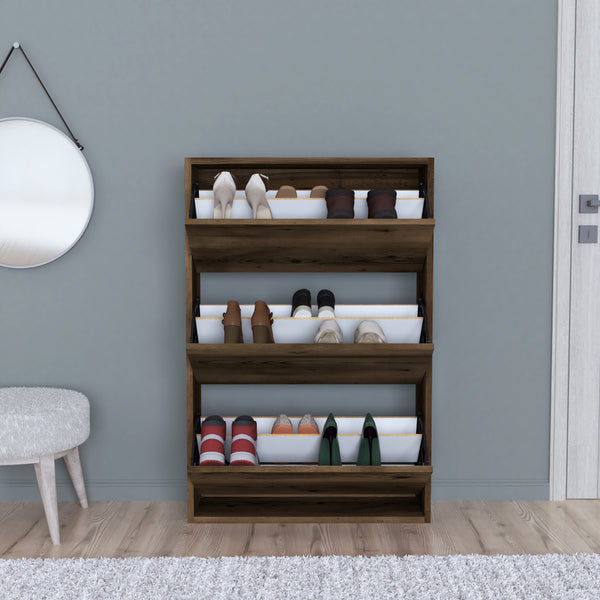 Armoire à chaussures Aurskog 110x73,5x24cm différentes couleurs [en.casa]