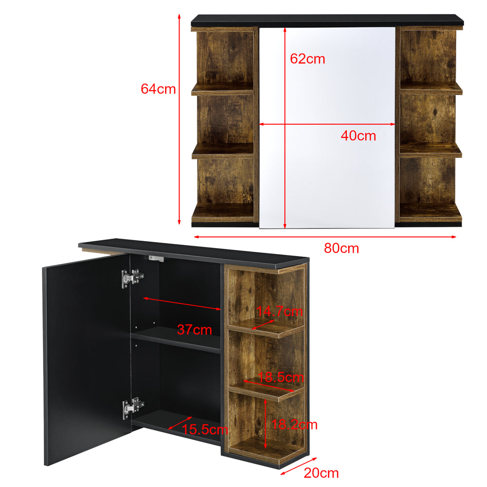 Armoire de salle de bain Harstad 64x80x20 cm différentes couleurs en.casa - premiumXL