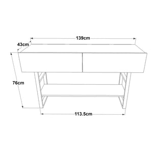 Table console Lappeenranta 76 x 139 x 43 cm [en.casa]