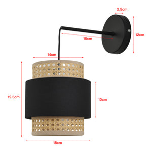 Applique murale Southampton E14 noir beige lux.pro